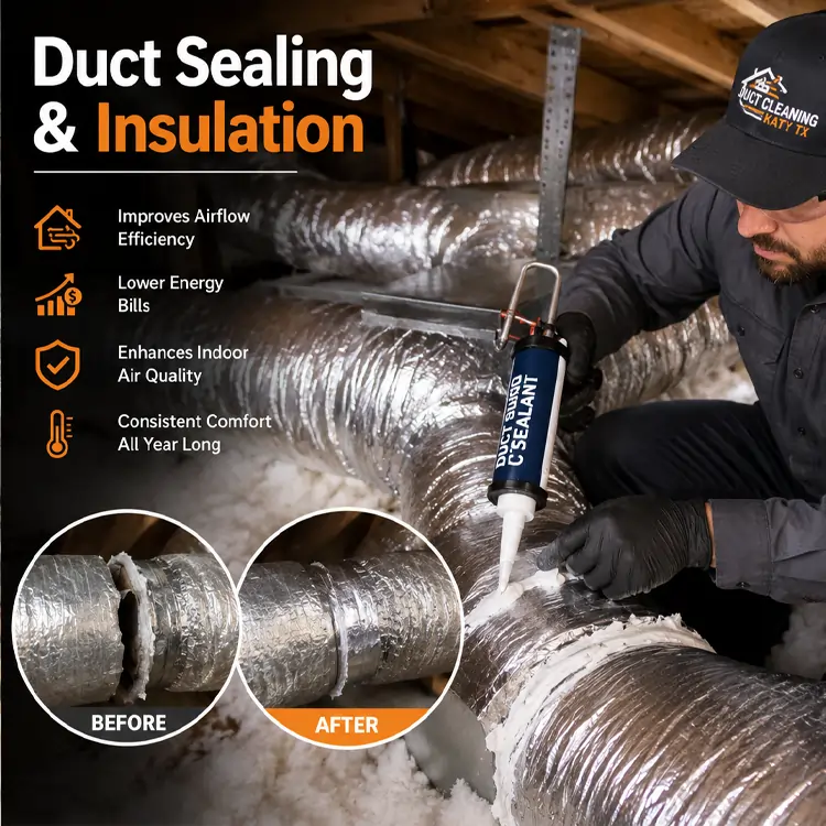 Duct sealing and leak repair
